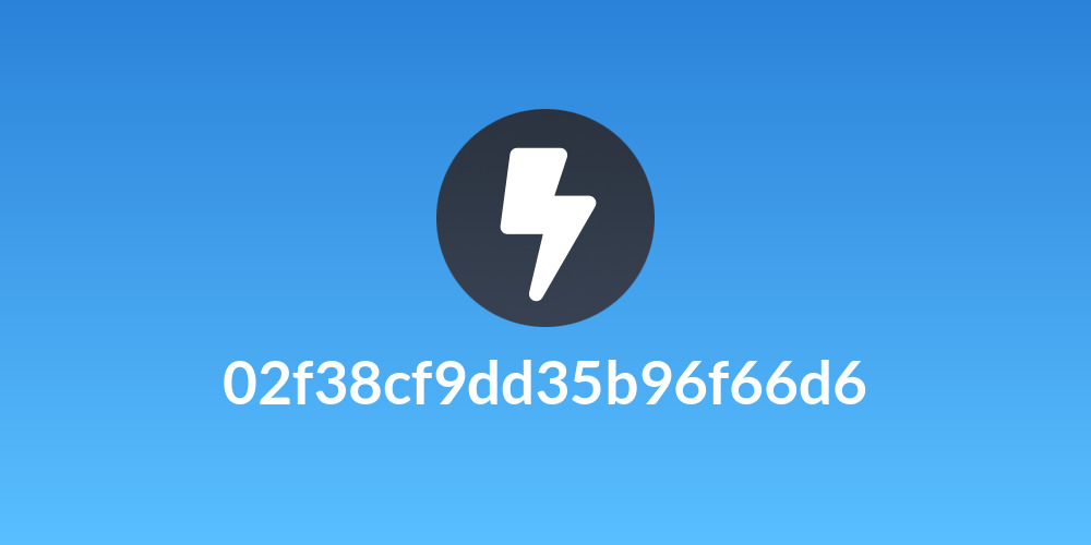 02f38cf9dd35b96f66d6