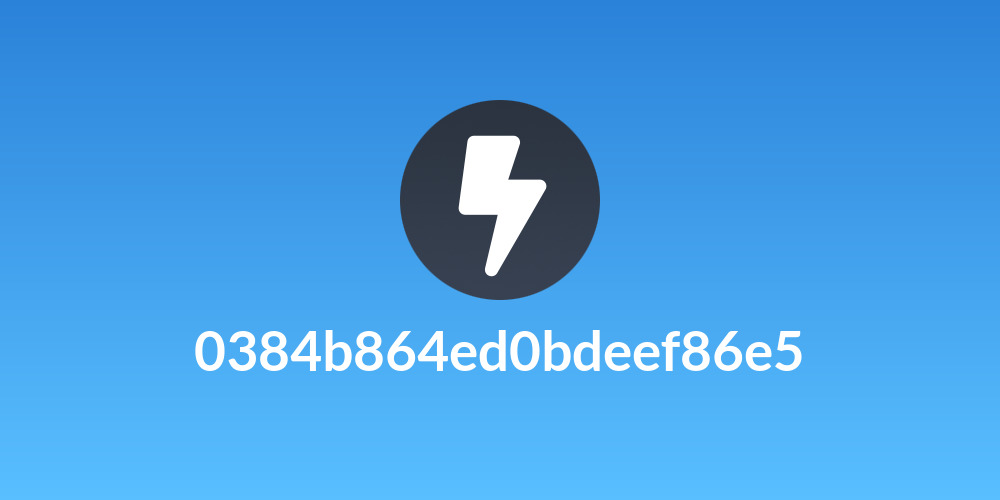 0384b864ed0bdeef86e5