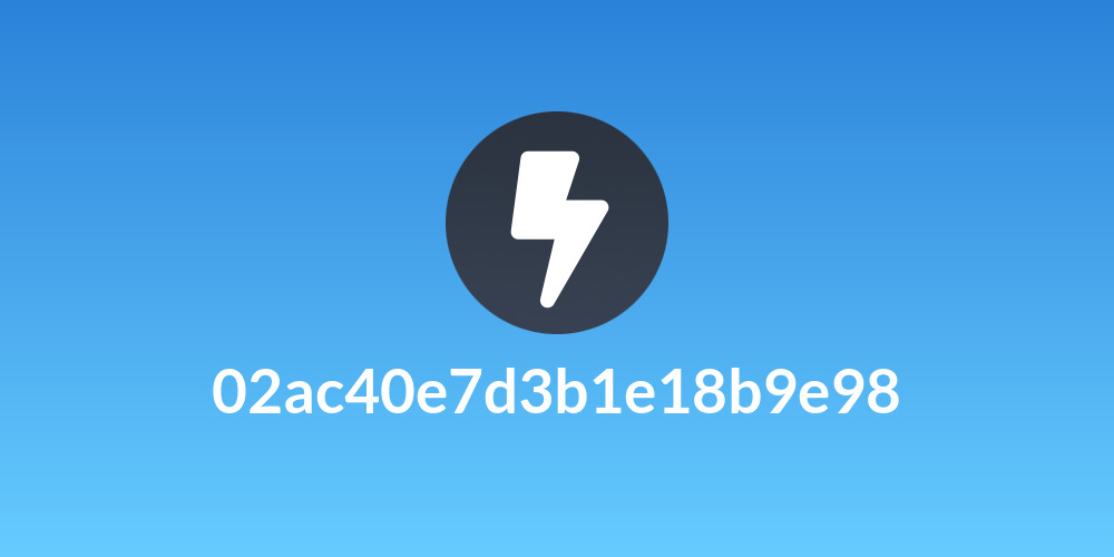 02ac40e7d3b1e18b9e98