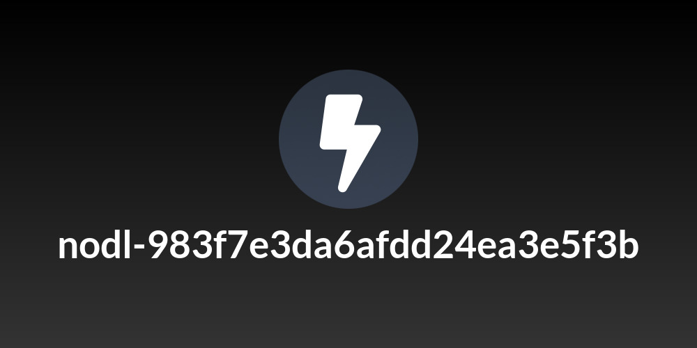 nodl-983f7e3da6afdd24ea3e5f3b