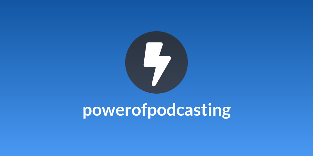 powerofpodcasting