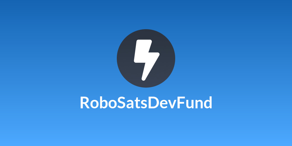 🤖RoboSats⚡DevFund💻🍵