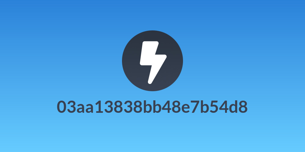 03aa13838bb48e7b54d8