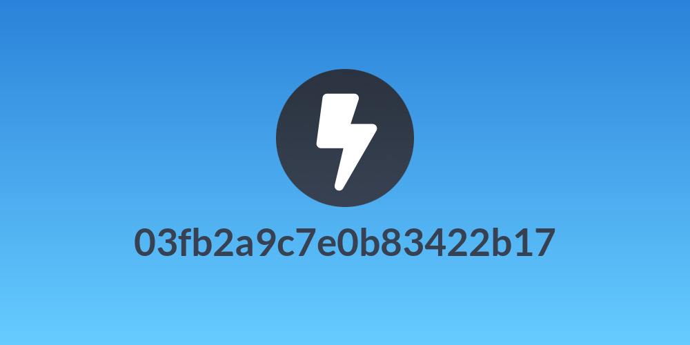 03fb2a9c7e0b83422b17