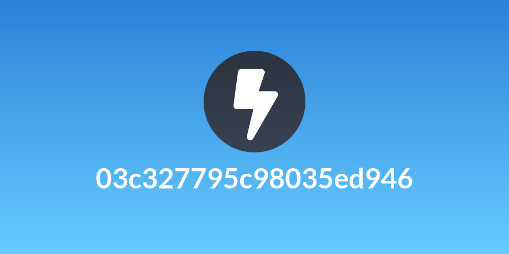 03c327795c98035ed946