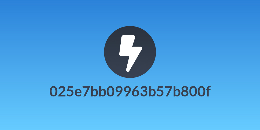 025e7bb09963b57b800f