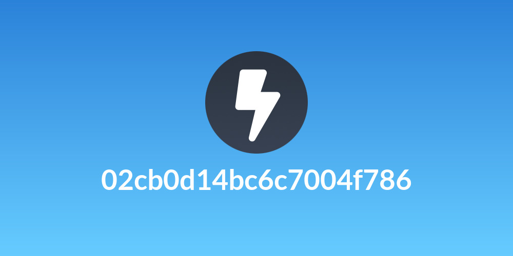 02cb0d14bc6c7004f786