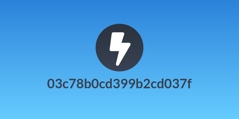 03c78b0cd399b2cd037f