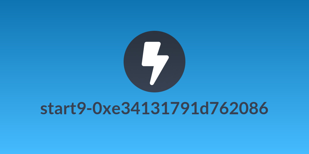 start9-0xe34131791d762086