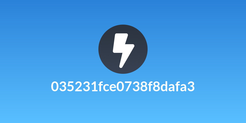 035231fce0738f8dafa3