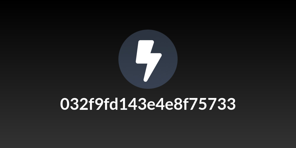 032f9fd143e4e8f75733