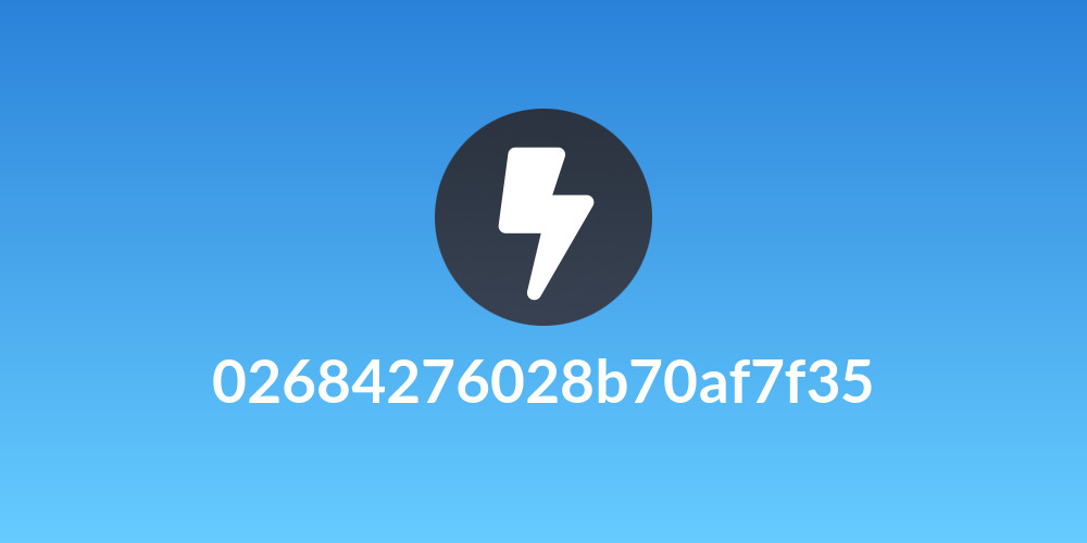 02684276028b70af7f35