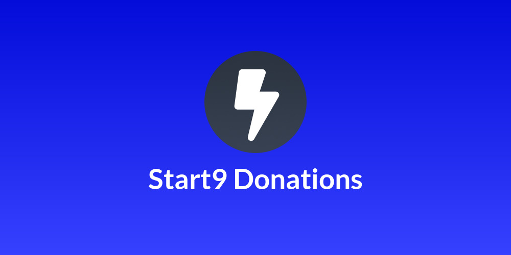 Start9 Donations