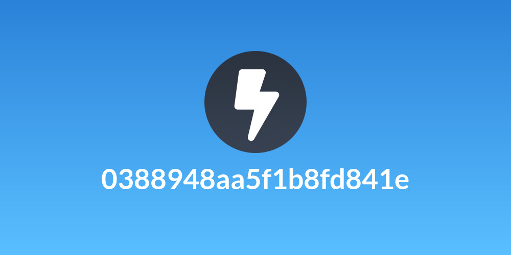 0388948aa5f1b8fd841e