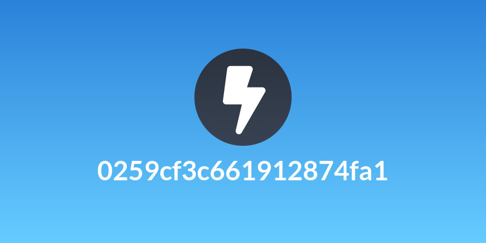 0259cf3c661912874fa1