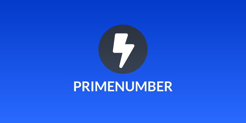 PRIMENUMBER