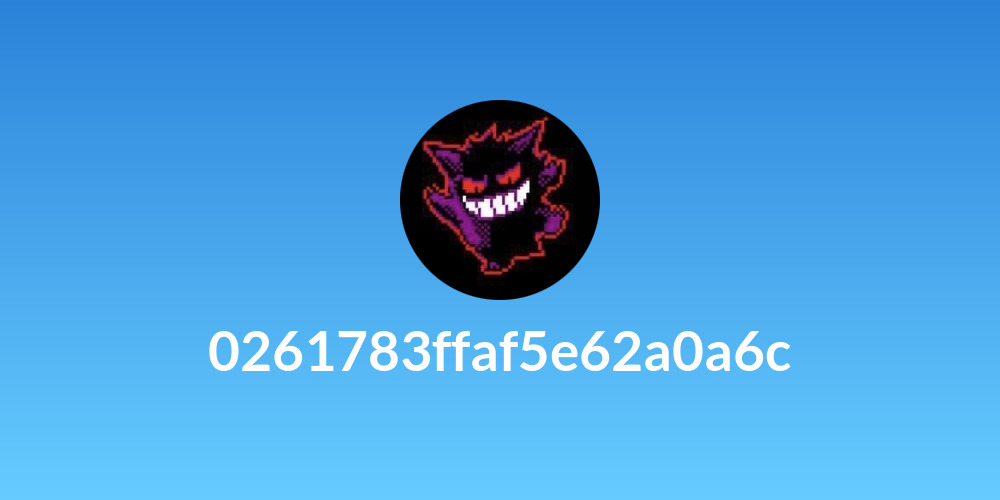 0261783ffaf5e62a0a6c