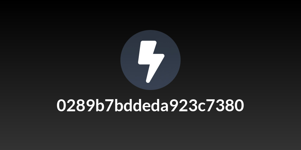 0289b7bddeda923c7380