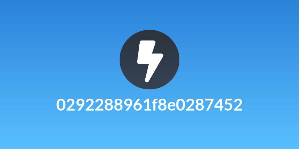 0292288961f8e0287452