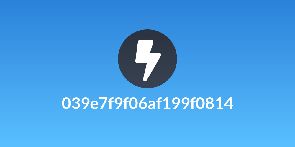 039e7f9f06af199f0814