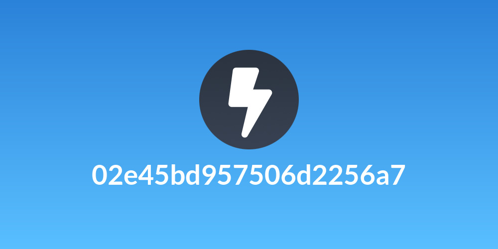 02e45bd957506d2256a7
