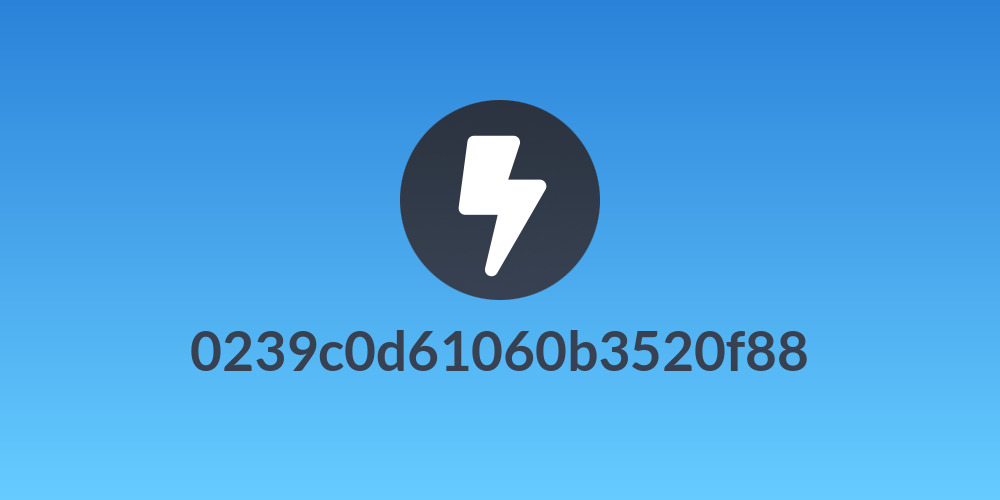 0239c0d61060b3520f88