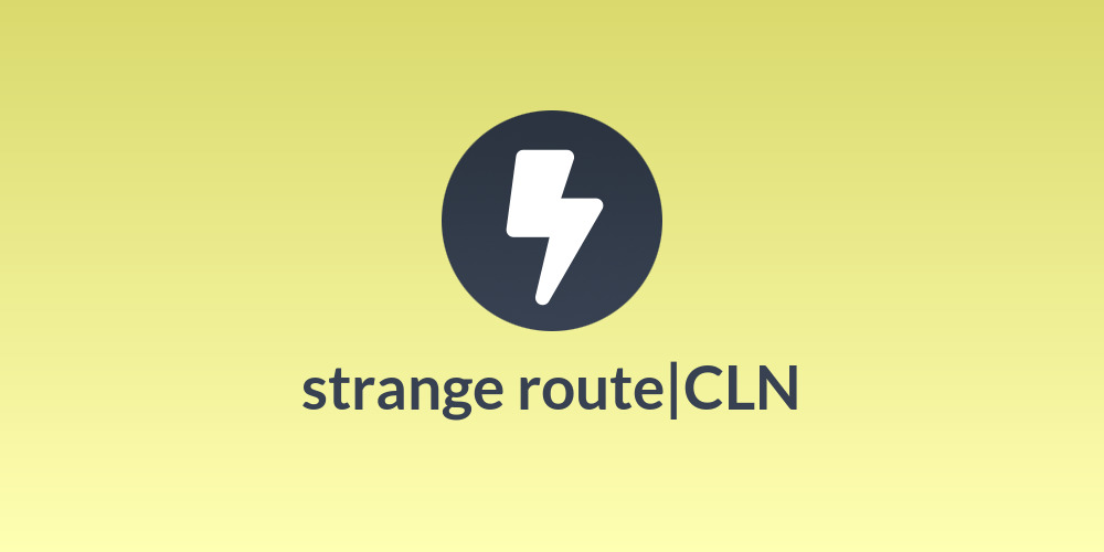 strange route|CLN