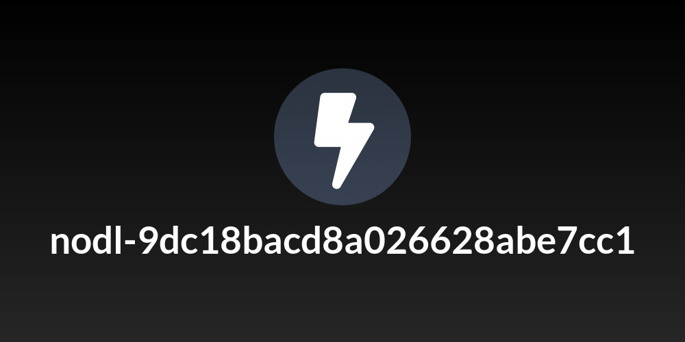 nodl-9dc18bacd8a026628abe7cc1