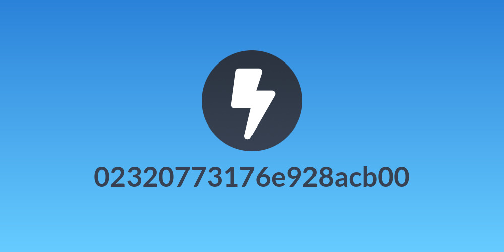 02320773176e928acb00