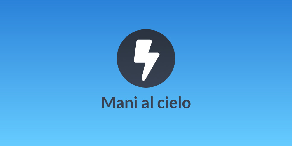 Mani al cielo