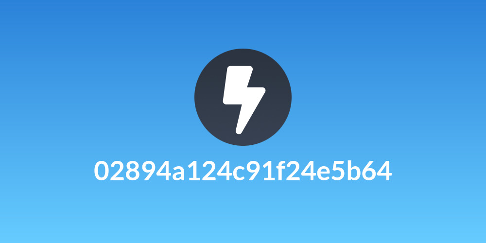 02894a124c91f24e5b64