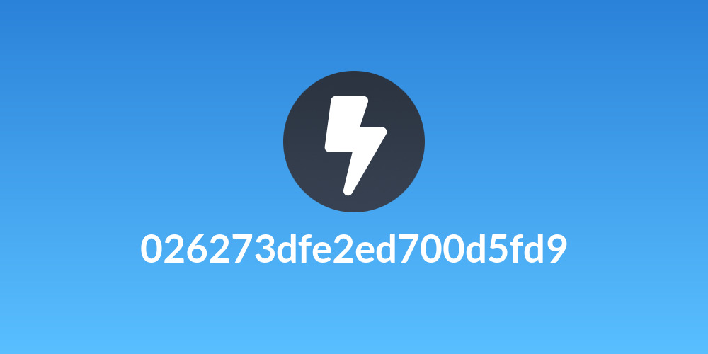 026273dfe2ed700d5fd9