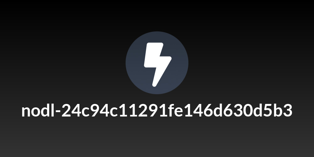 nodl-24c94c11291fe146d630d5b3
