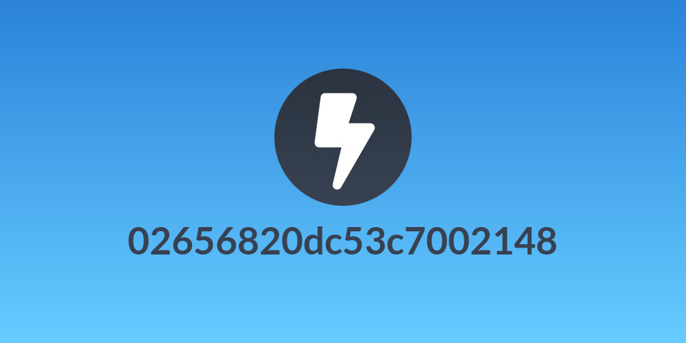 02656820dc53c7002148