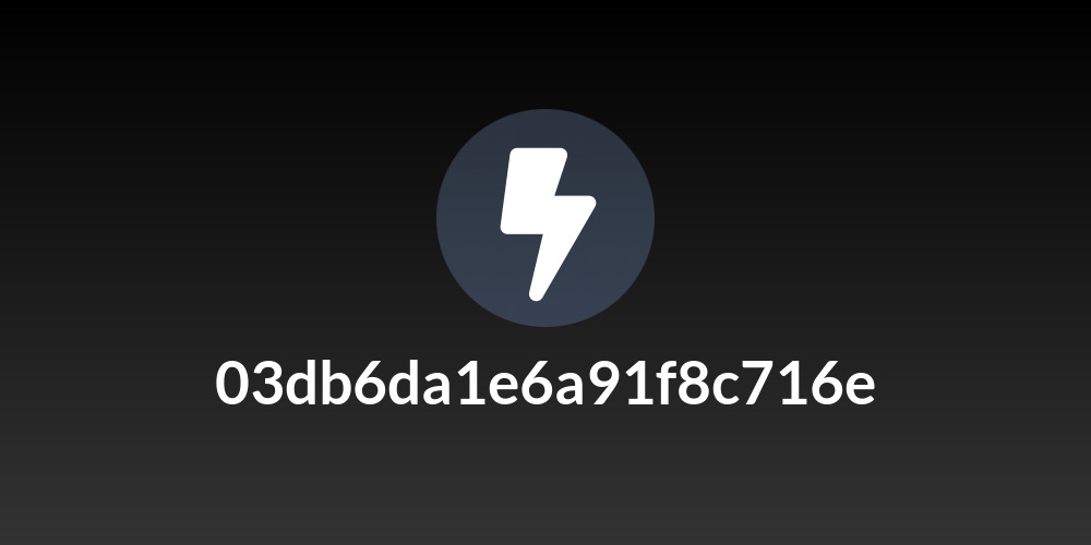 03db6da1e6a91f8c716e