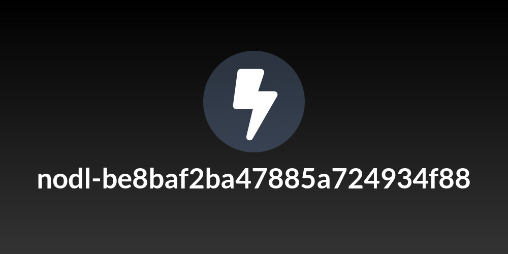 nodl-be8baf2ba47885a724934f88