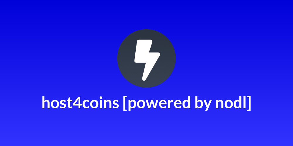 host4coins [powered by nodl]