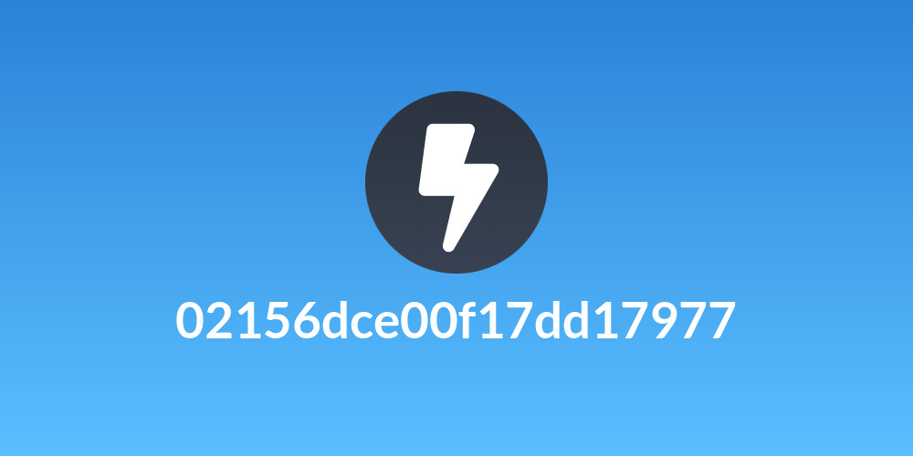 02156dce00f17dd17977