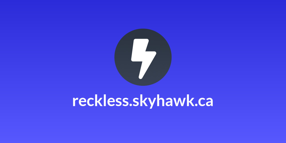 reckless.skyhawk.ca