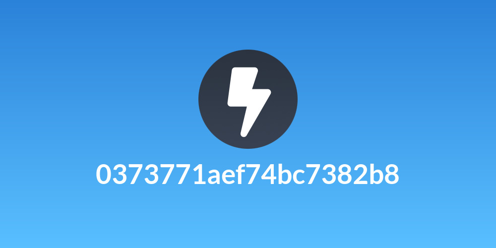 0373771aef74bc7382b8