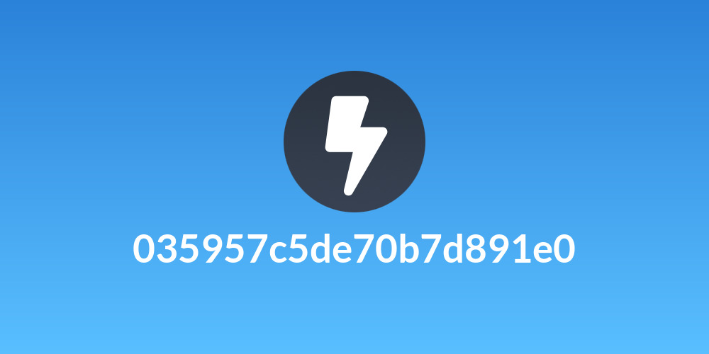 035957c5de70b7d891e0