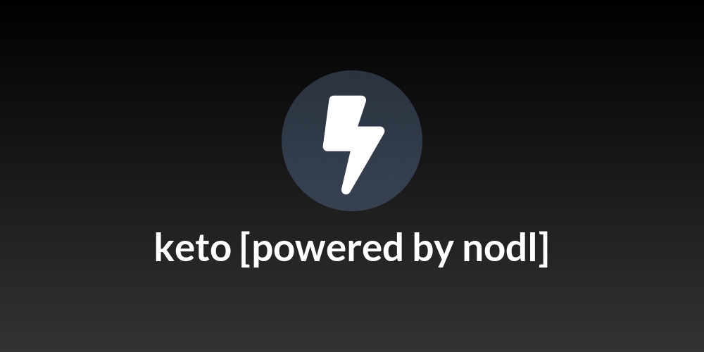 keto [powered by nodl]