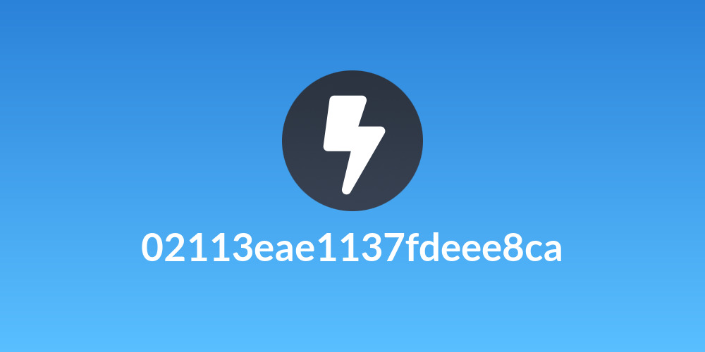 02113eae1137fdeee8ca