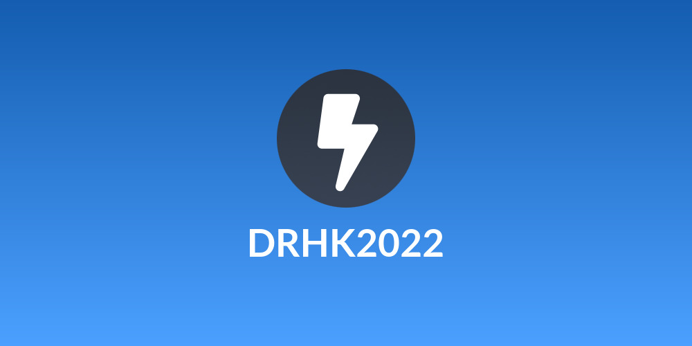 ⚡DRHK2022🧡