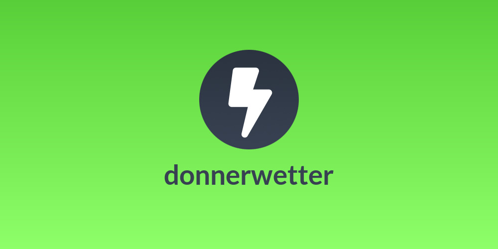 donnerwetter
