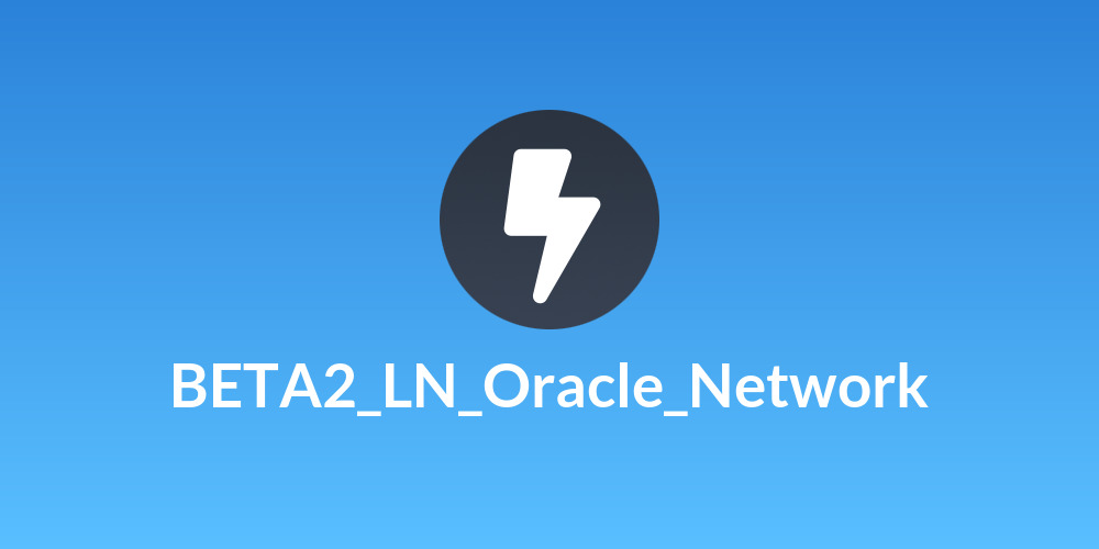 BETA2_LN_Oracle_Network
