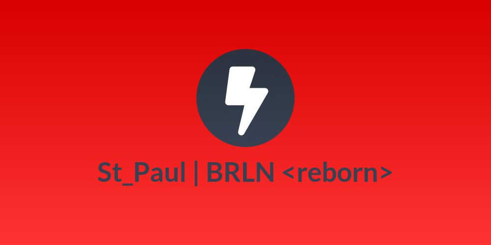 St_Paul | BR⚡️LN <reborn>