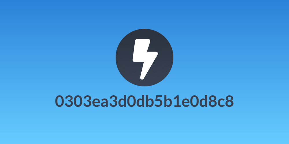 0303ea3d0db5b1e0d8c8
