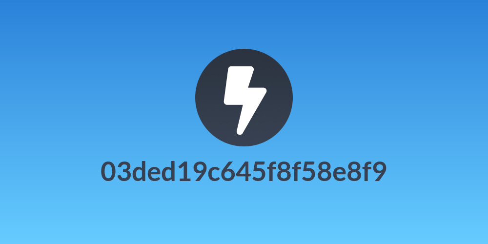 03ded19c645f8f58e8f9