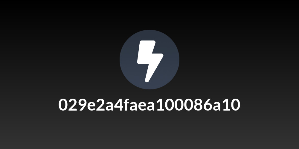 029e2a4faea100086a10